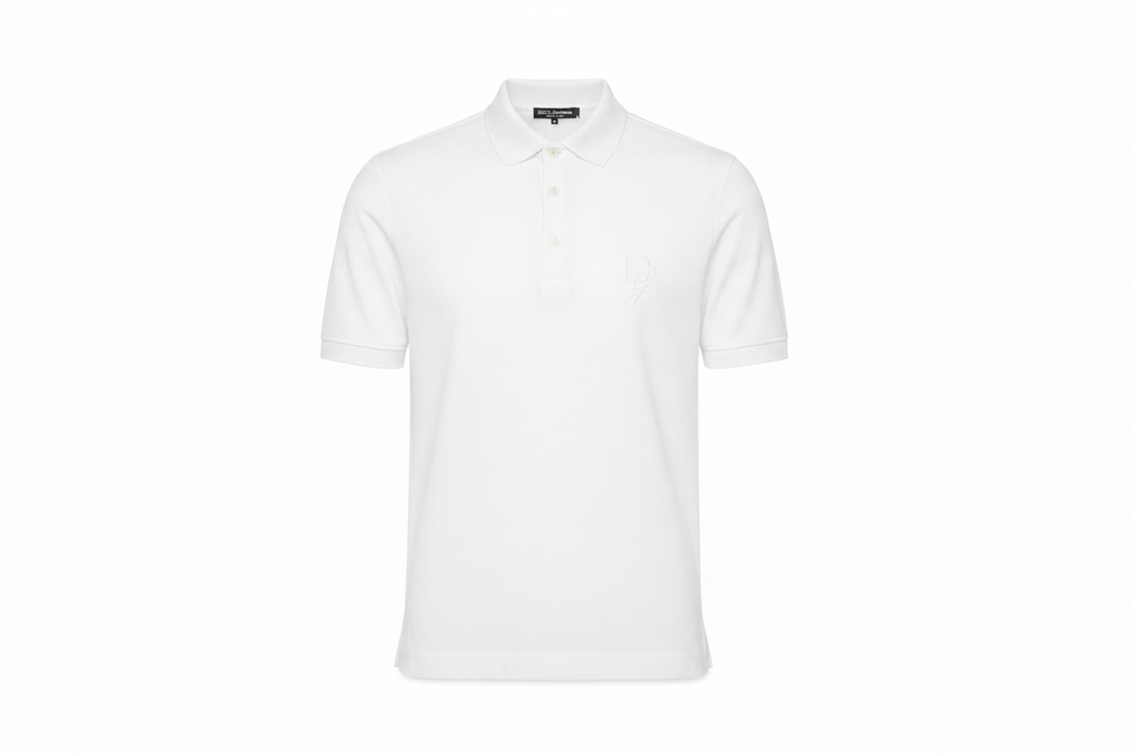 DOLCE & GABBANA Embroidered Logo Cotton Polo