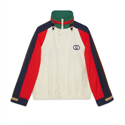 Conscious Gucci colour-block bomber jacket