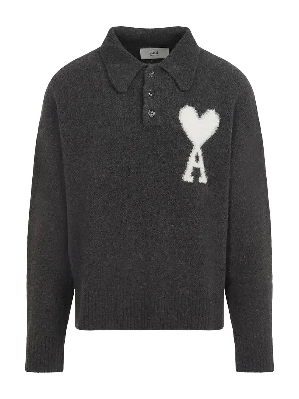 Ami de Coeur Knit Polo (Grey)