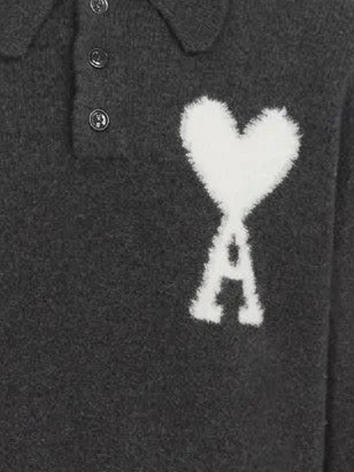 Ami de Coeur Knit Polo (Grey)