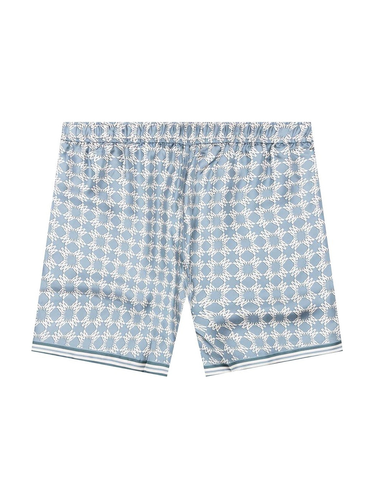 Amiri check swim shorts (light blue)
