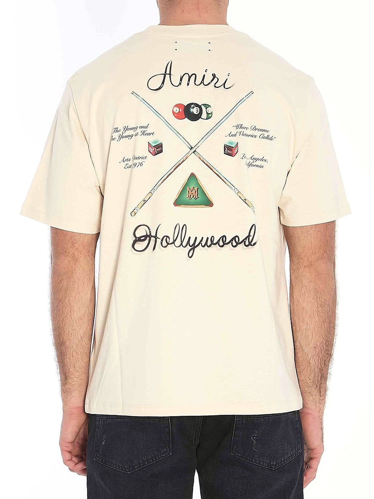 Amiri Pool Cue Logo T-shirt
