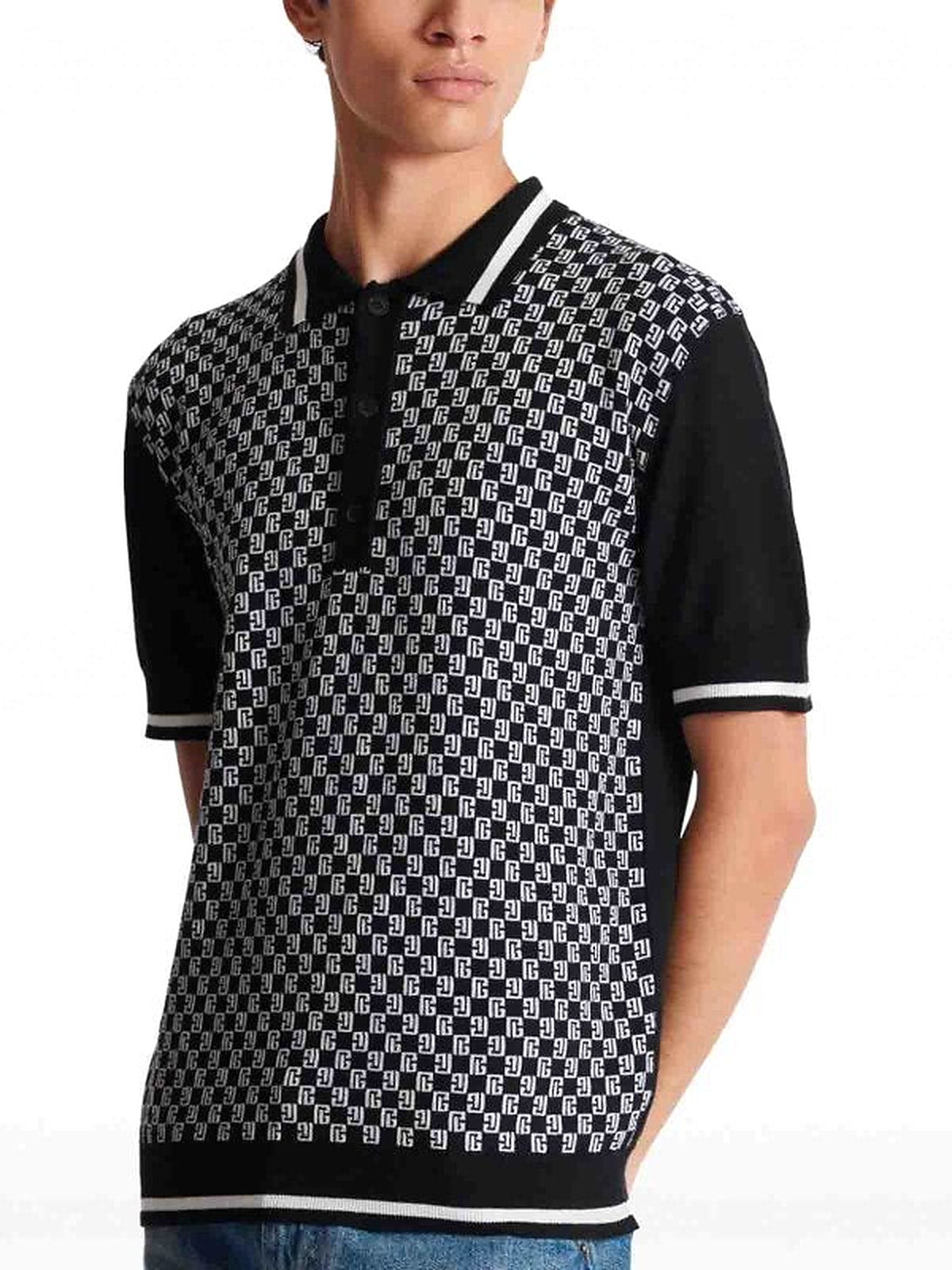 Balmain Mini Monogram Polo Shirt