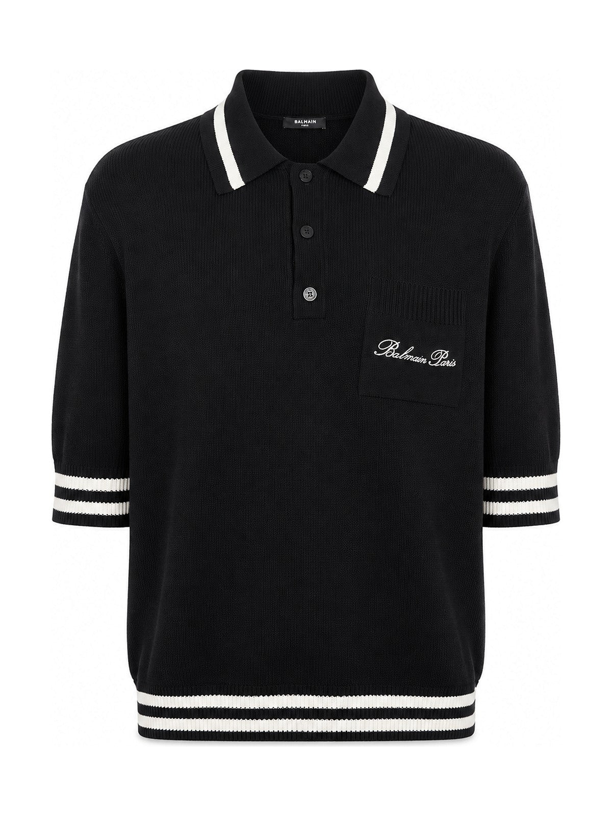 Balmain Signature Wool Polo