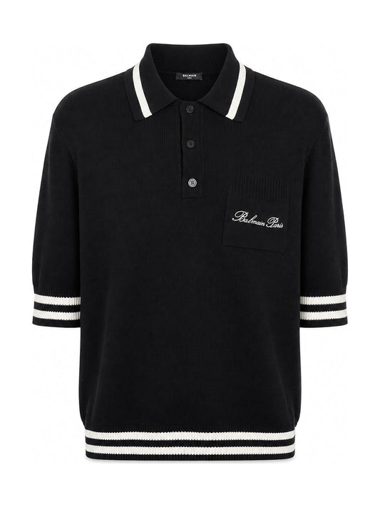 Balmain Signature Wool Polo