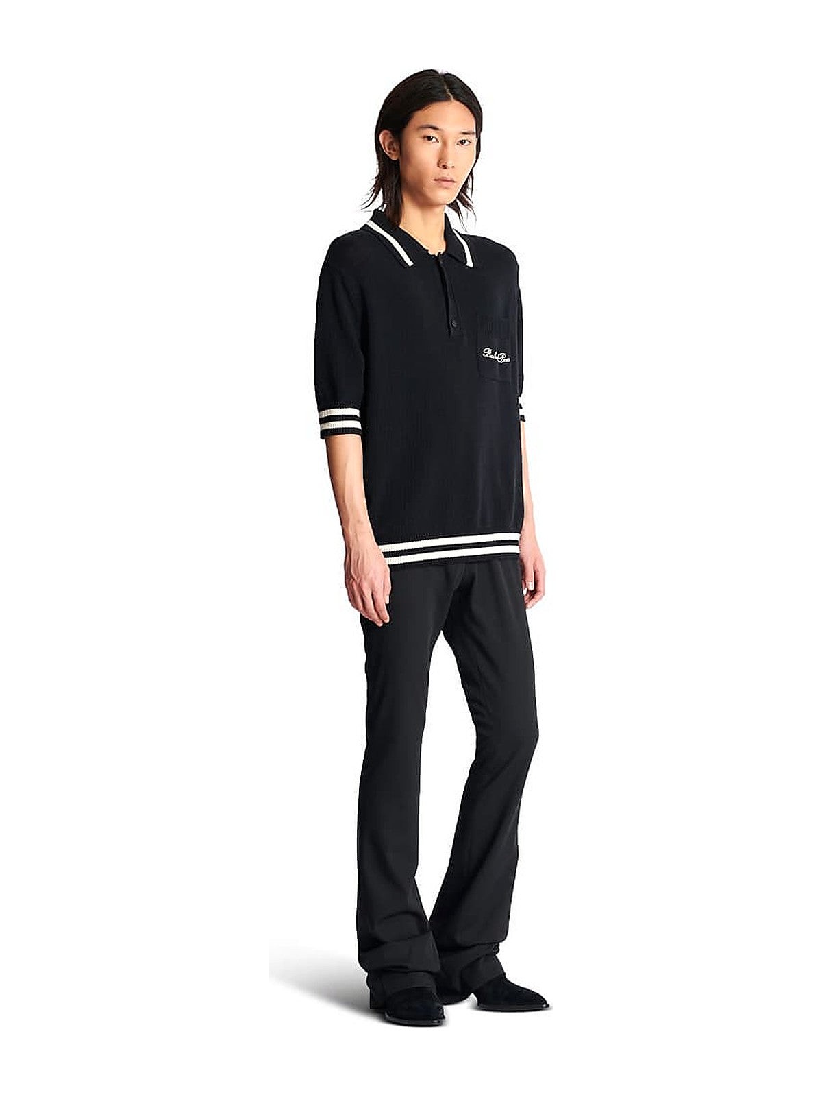 Balmain Signature Wool Polo