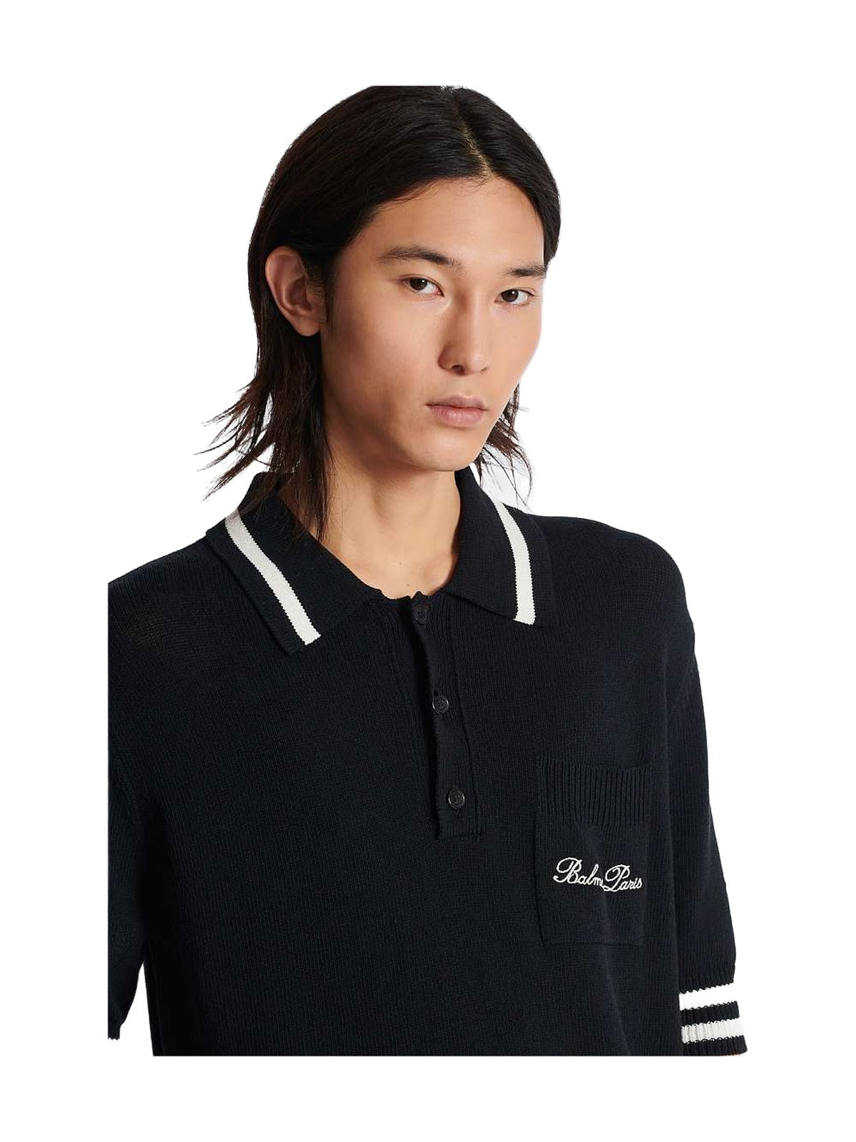 Balmain Signature Wool Polo