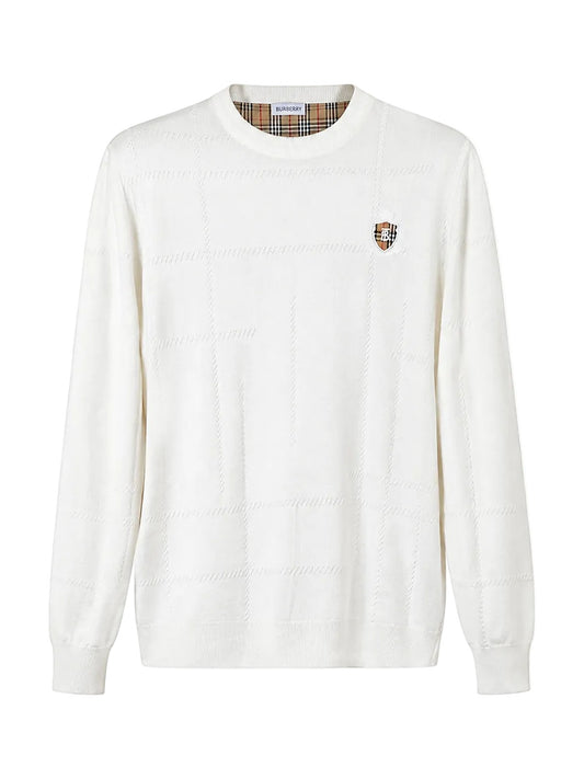 Burberry Knit Sweater (White)