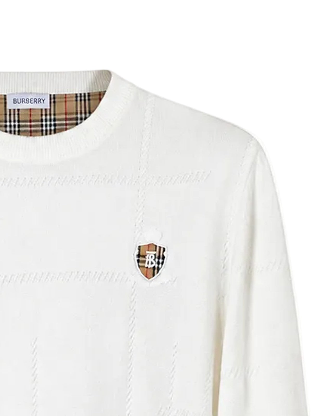 Burberry Knit Sweater (White)