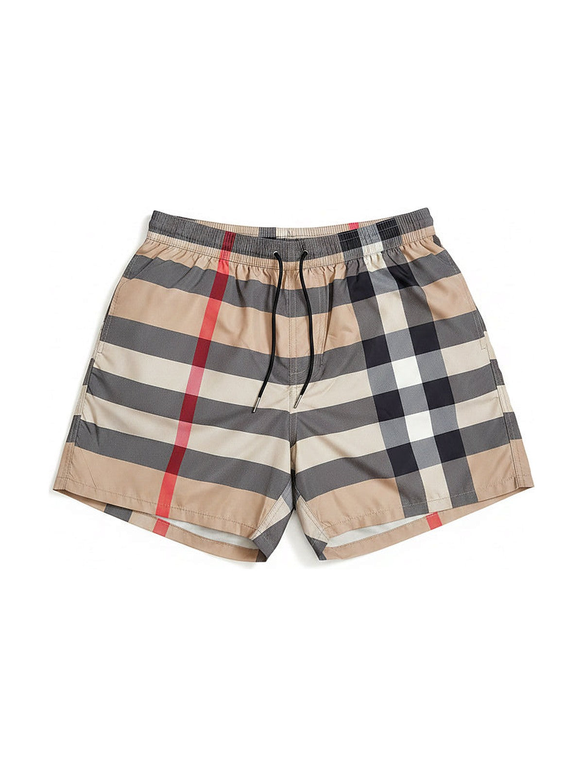 Burberry check swim shorts (beige)