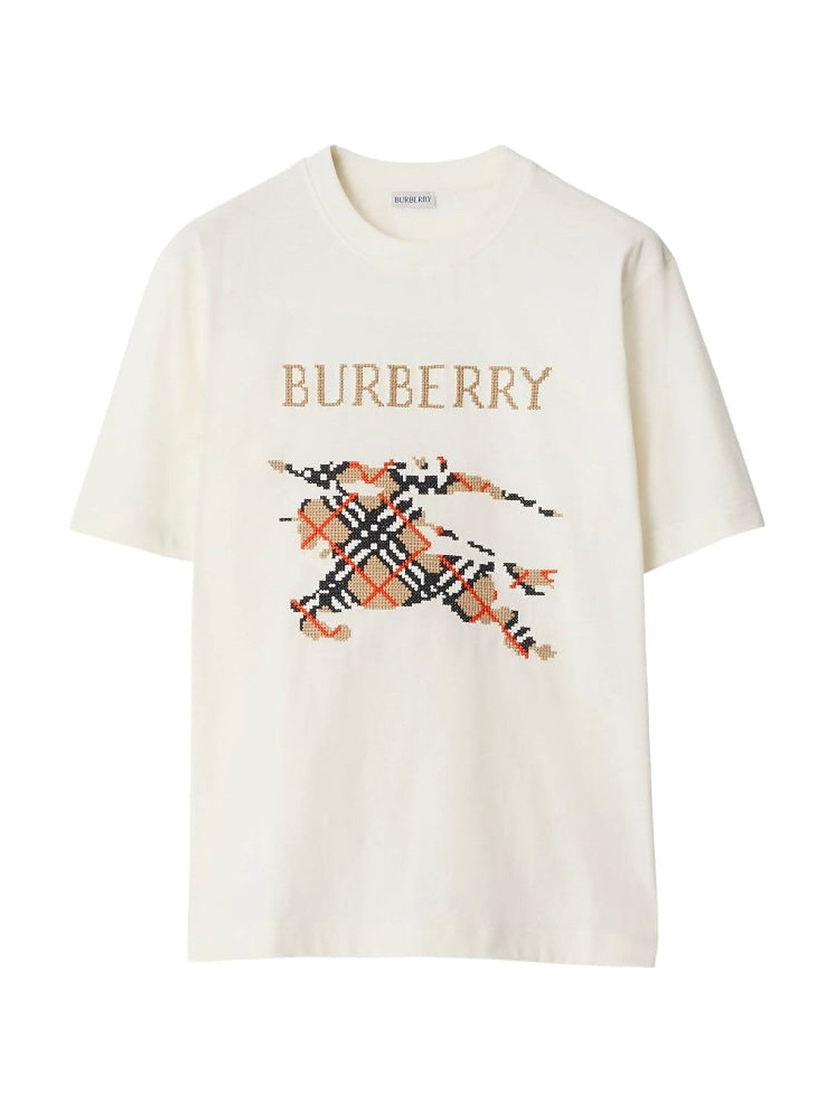 Burberry Cross-Stitch EKD T-shirt (Cream)