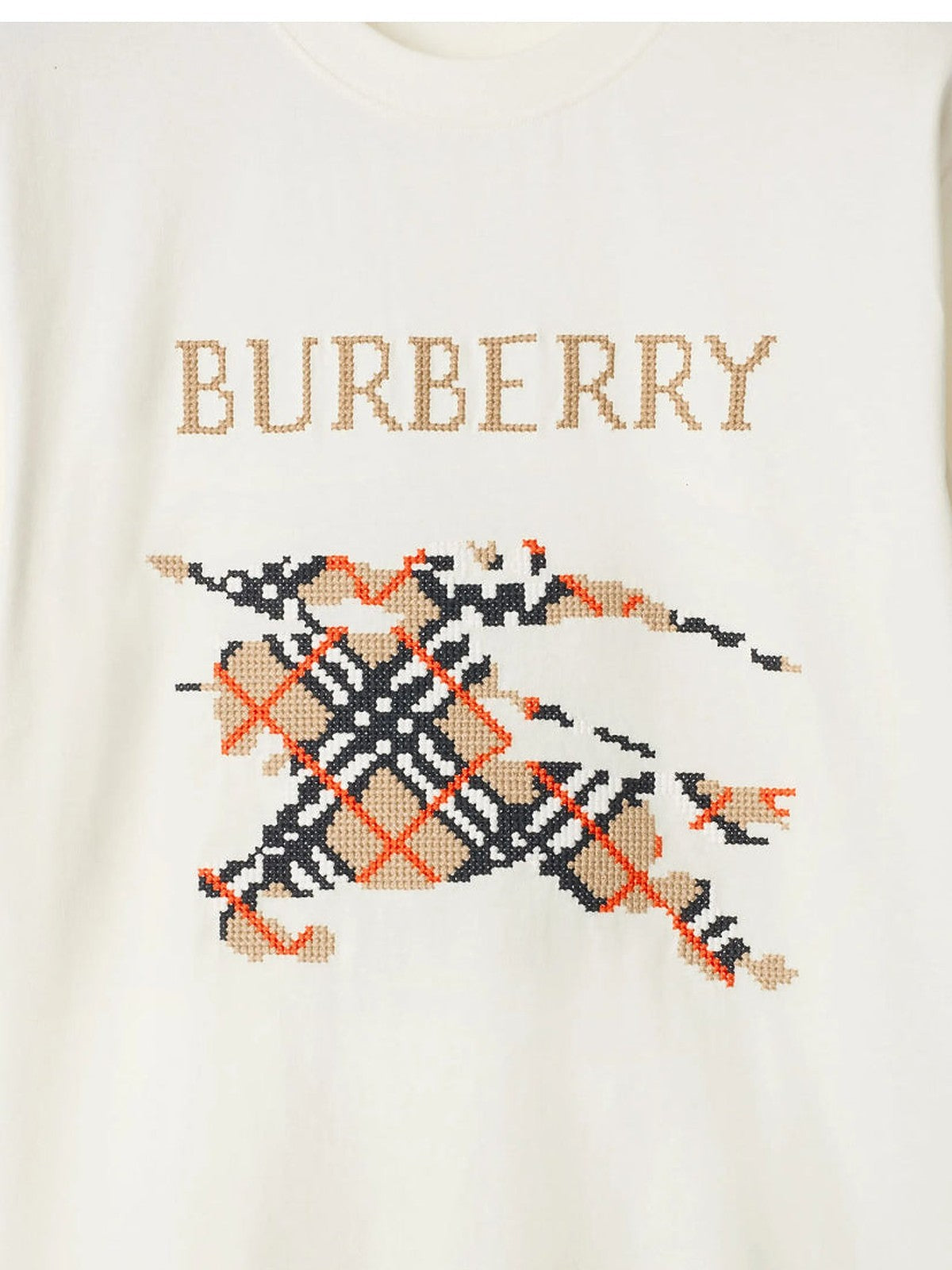 Burberry Cross-Stitch EKD T-shirt (Cream)