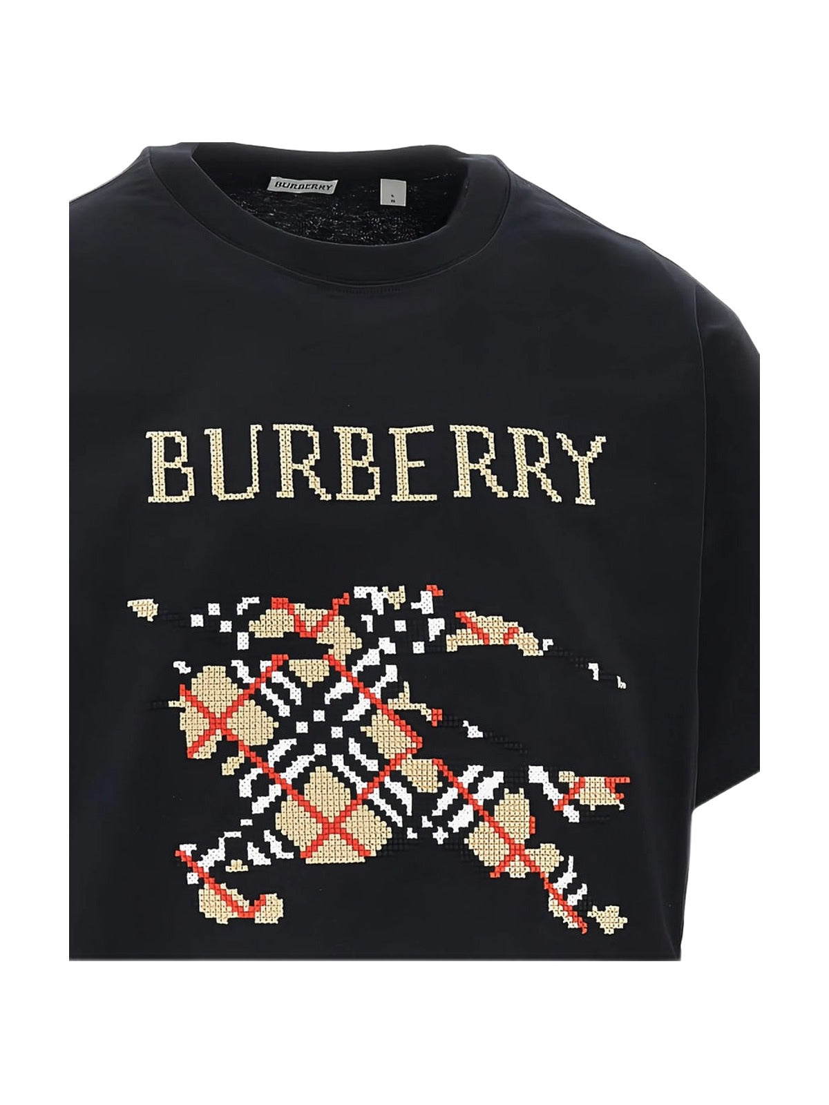 Burberry Cross-Stitch EKD T-shirt (Black)