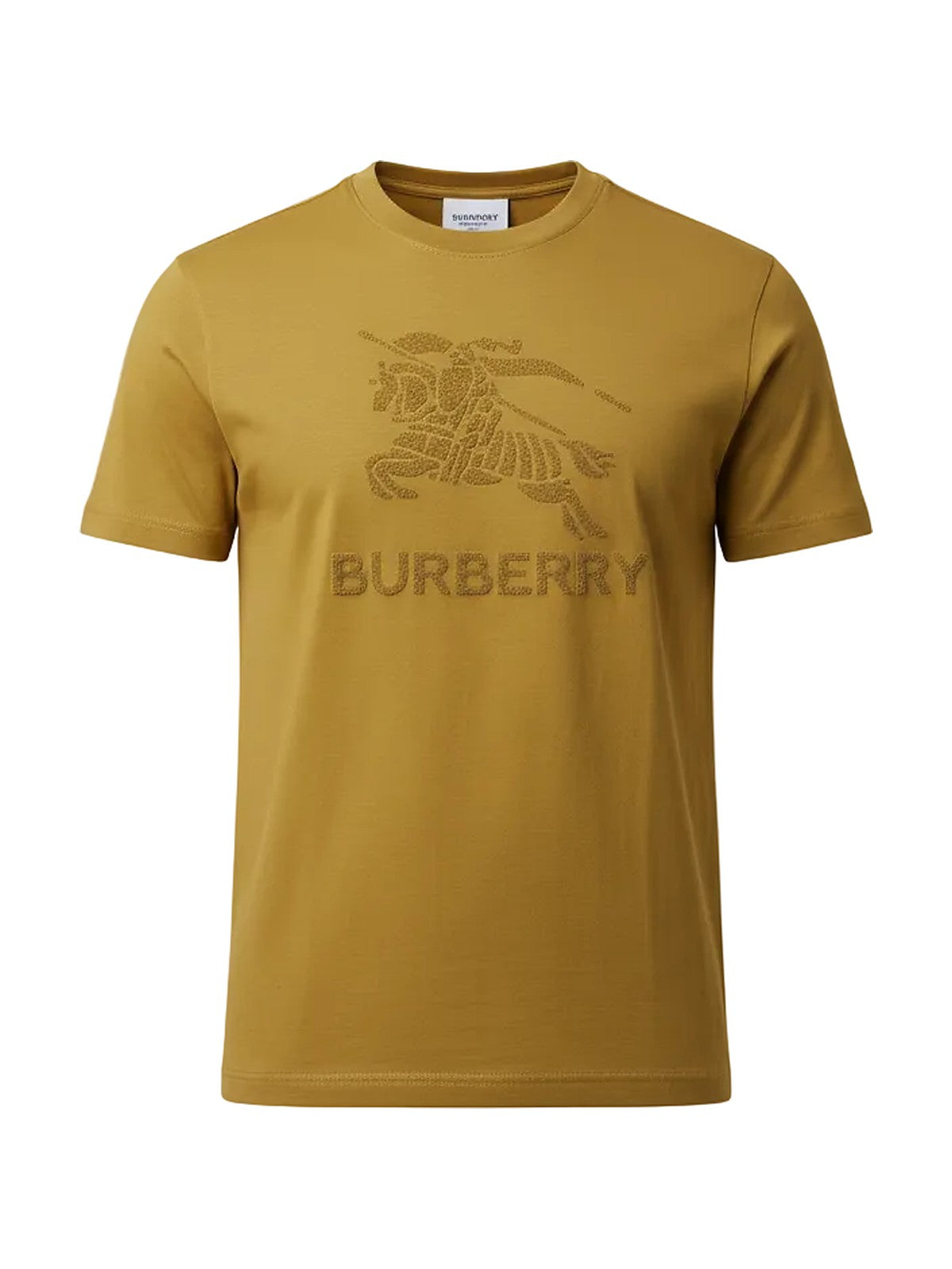 Burberry embroidered logo T-shirt (mustard)
