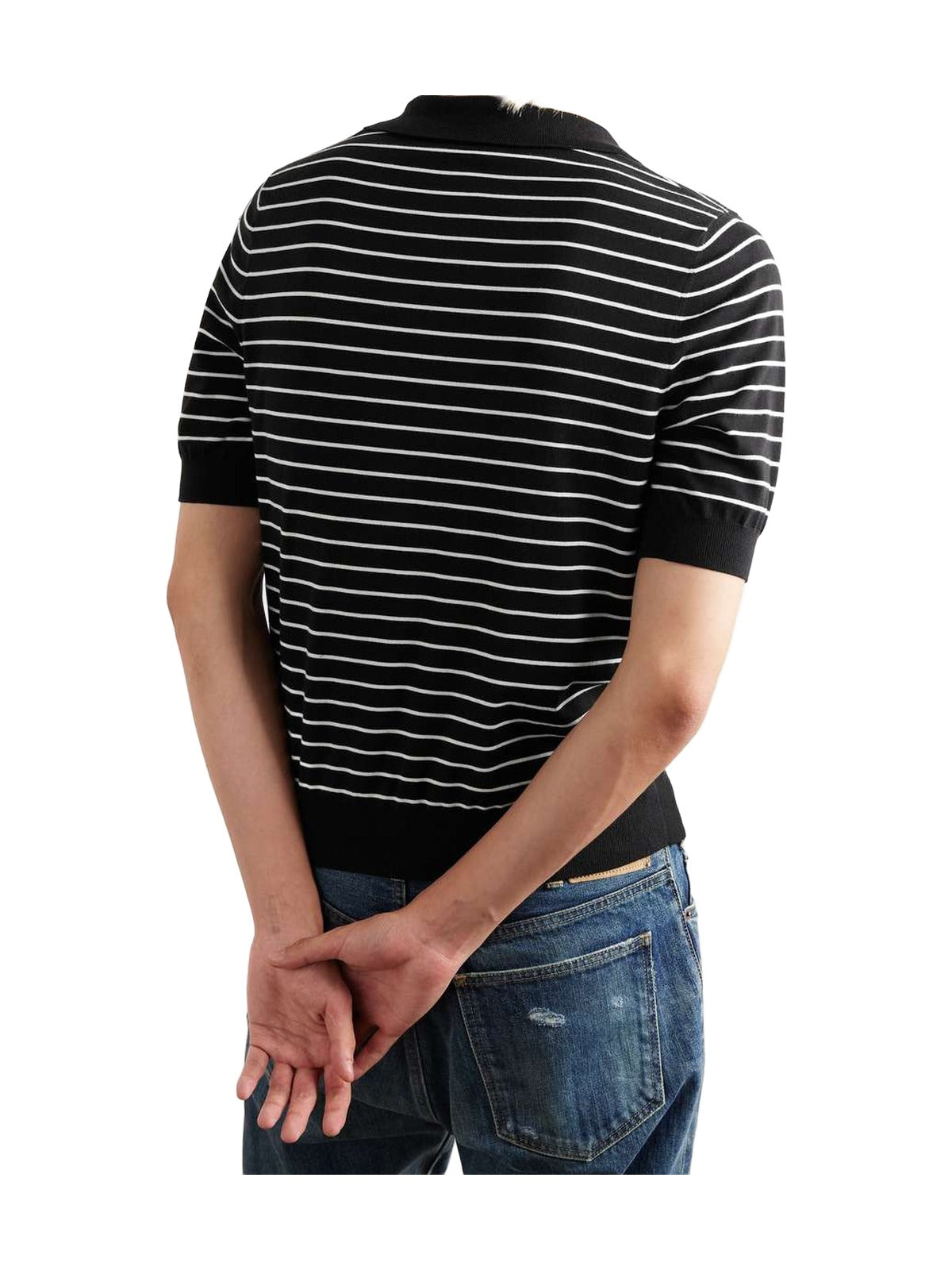 Celine Triomphe Striped Polo