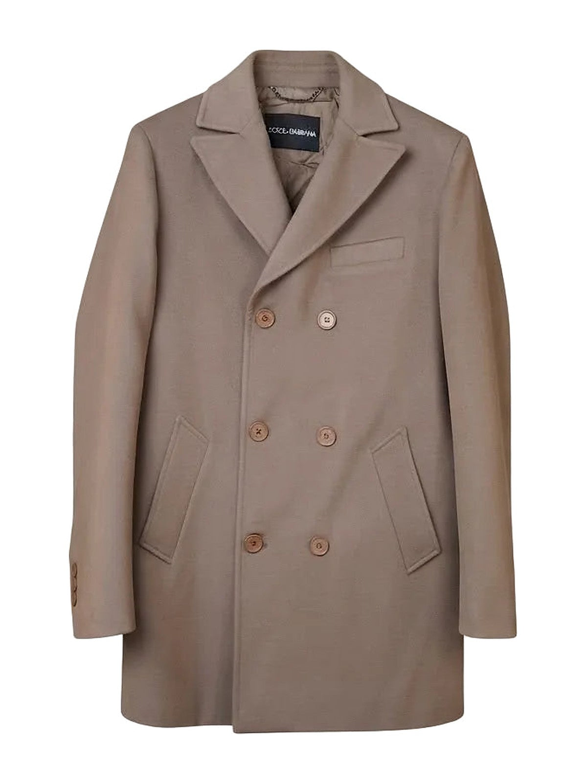 Dolce & Gabbana Double-Breasted Coat (Camel)
