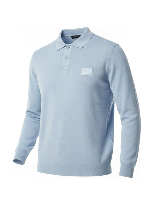 Dolce & Gabbana Knit Polo (Light Blue)