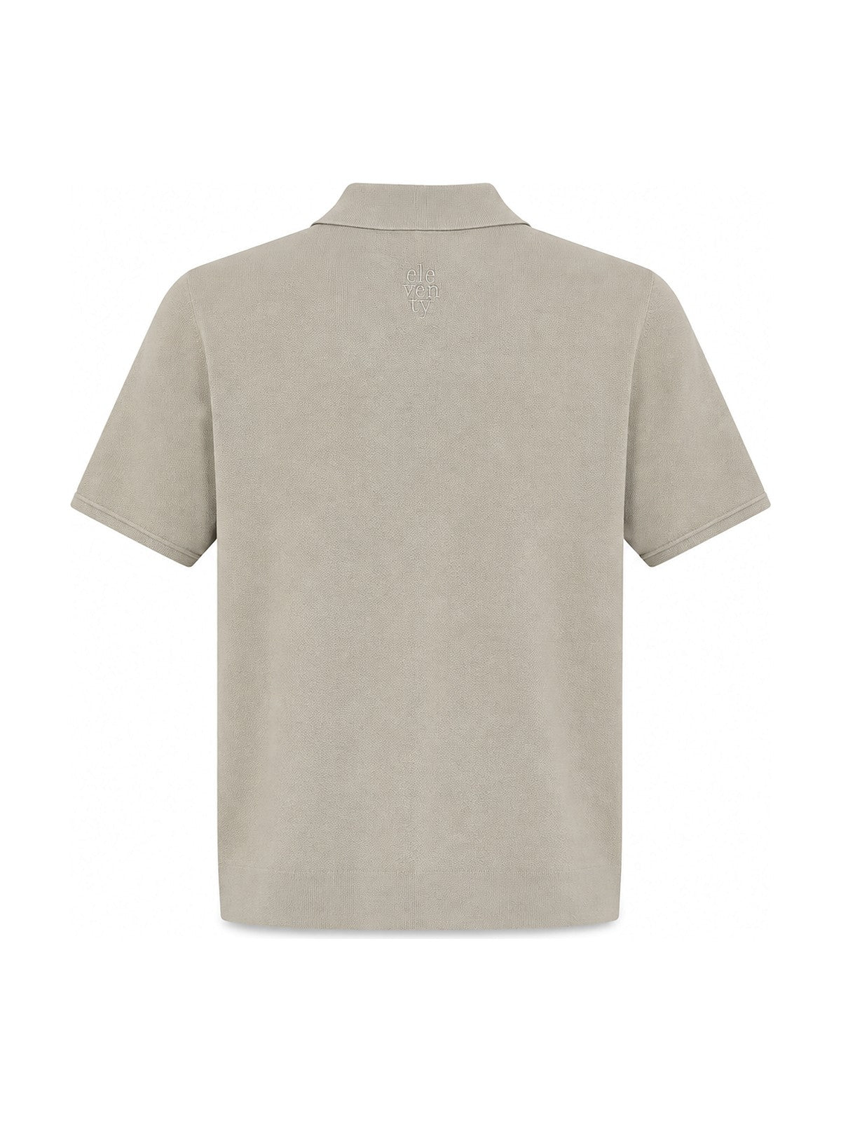 Eleventy knit button shirt (beige)