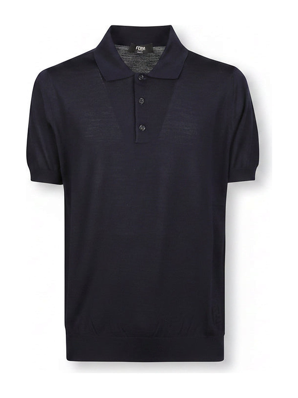 Fendi Blue Wool Polo Shirt