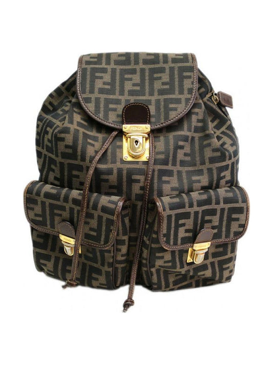 Fendi Zucca Canvas Travel Backpack