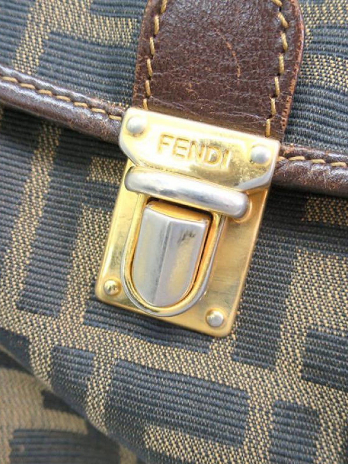 Fendi Zucca Canvas Travel Backpack