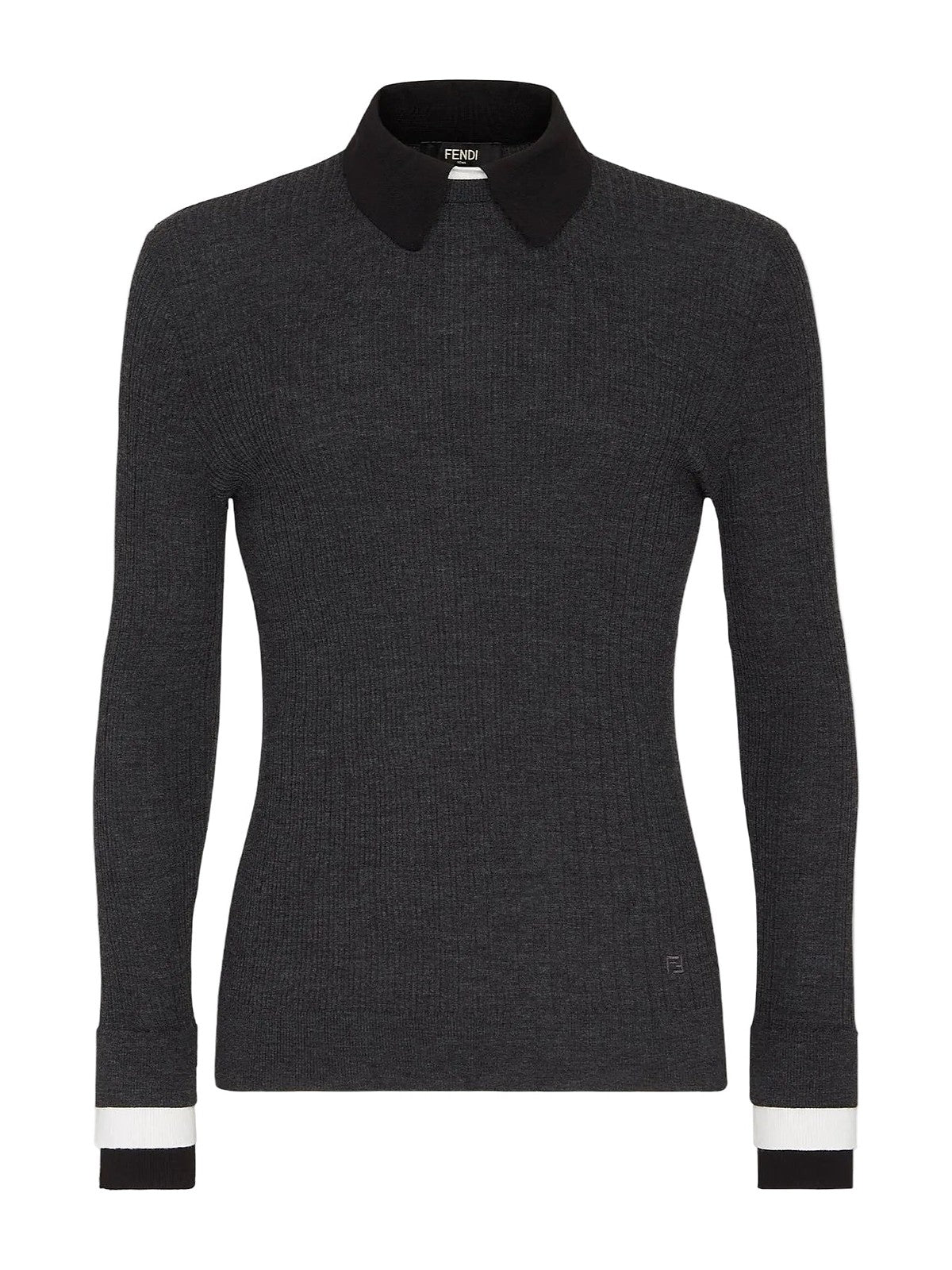Fendi Jumper Grey wool jumper