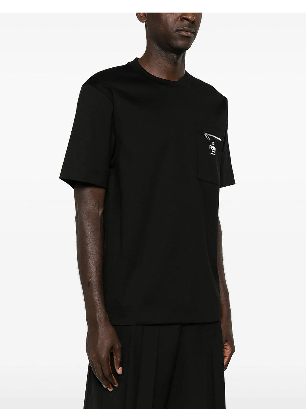 Fendi Logo-Print T-shirt (Black)