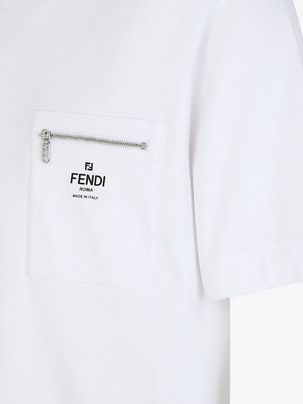 Fendi Logo-Print T-shirt (White)