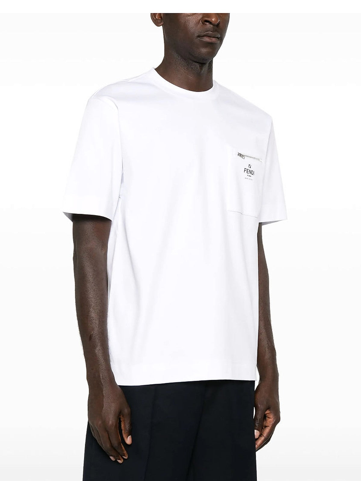 Fendi Logo-Print T-shirt (White)