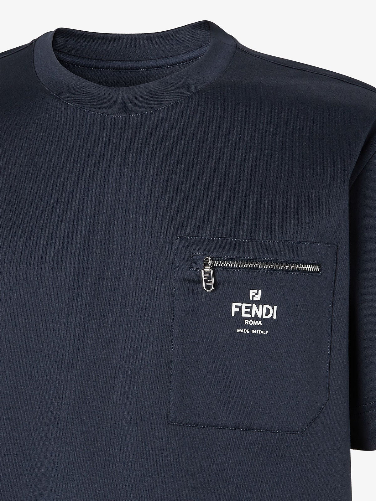 Fendi Logo-Print T-shirt (Navy)