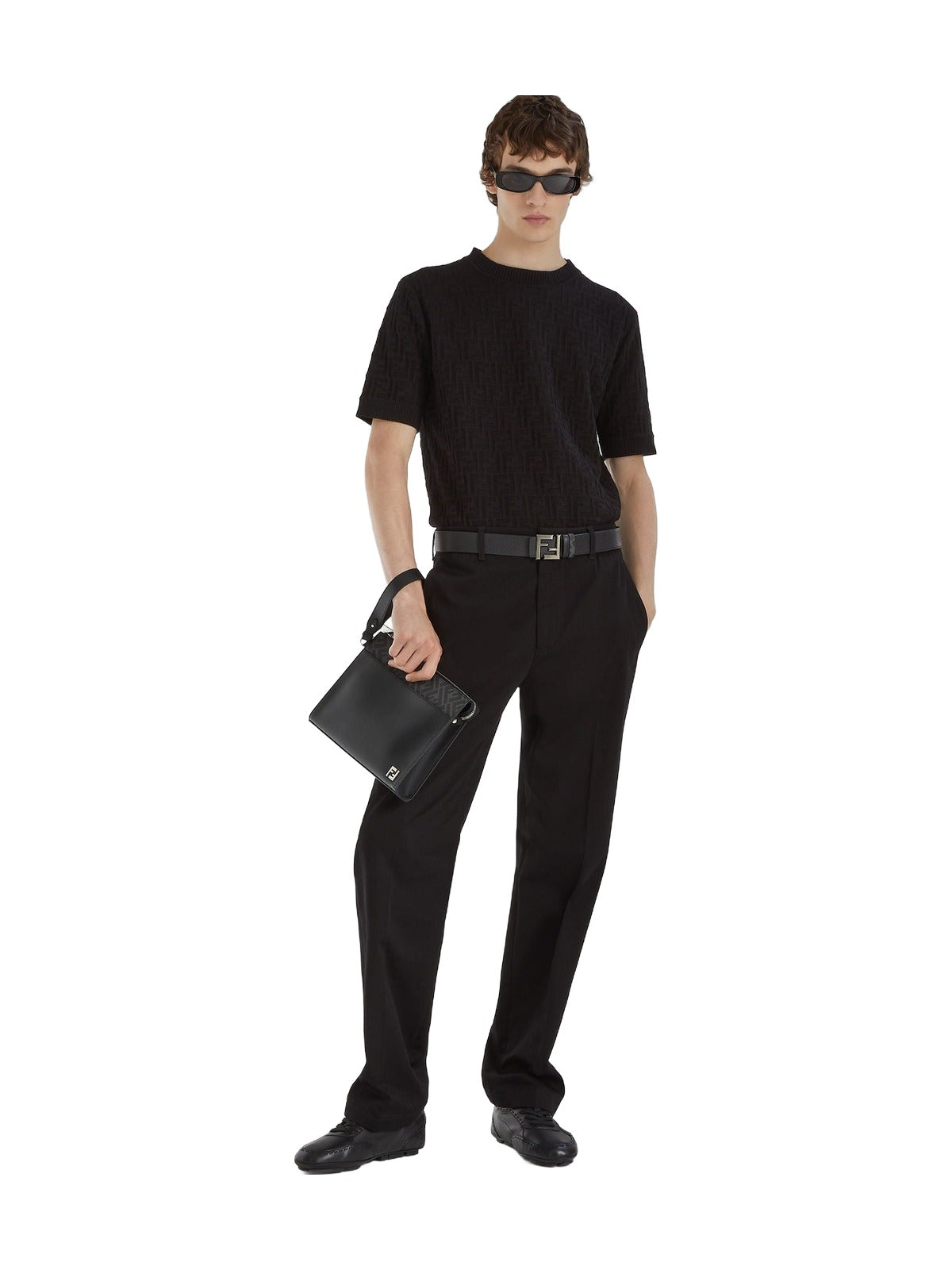 Fendi FF Knit T-shirt (Black)