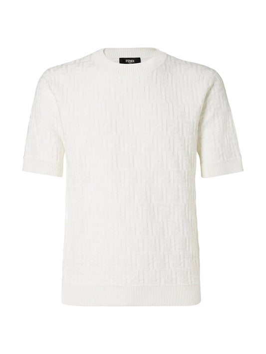 Fendi FF Knit T-shirt (White)