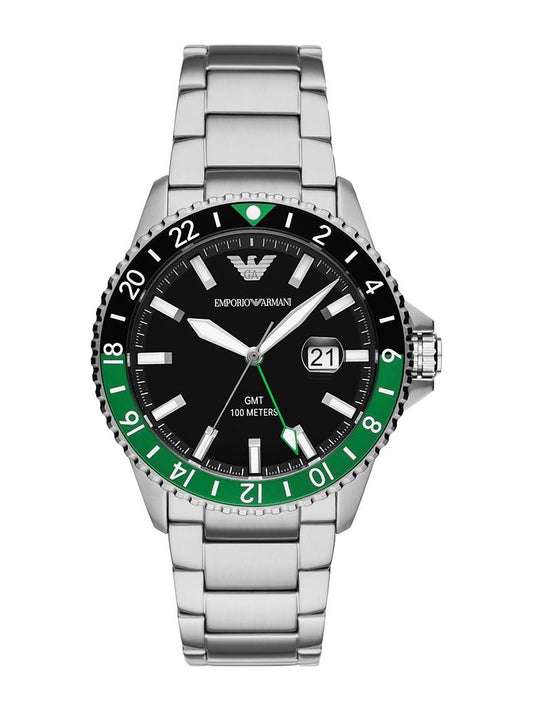GMT Dual Time Stainless Steel Watch