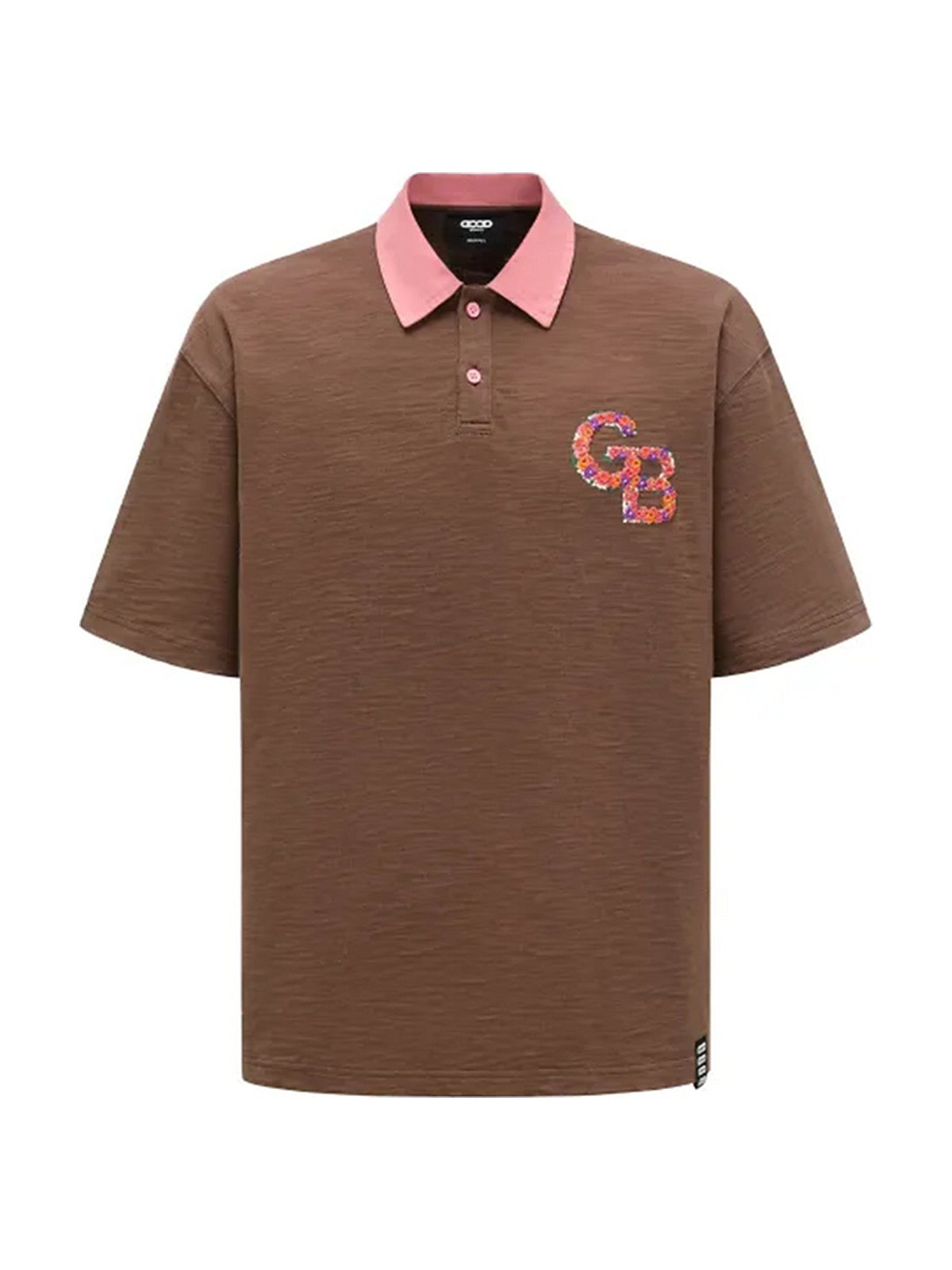 Goodbrand Flower Contrast Polo (Brown)