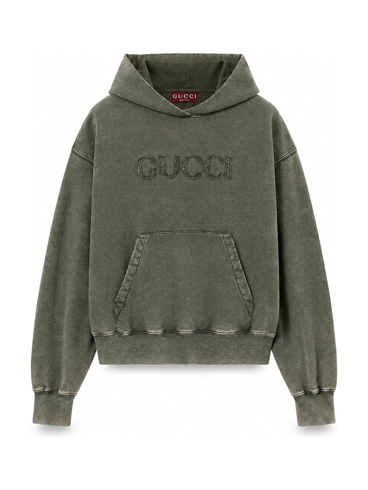 Gucci Logo Hoodie (Olive)