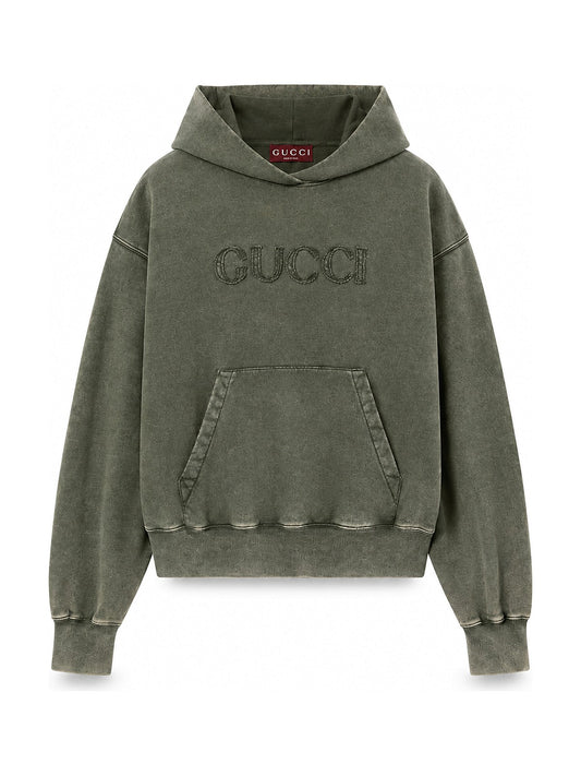 Gucci Logo Hoodie (Olive)