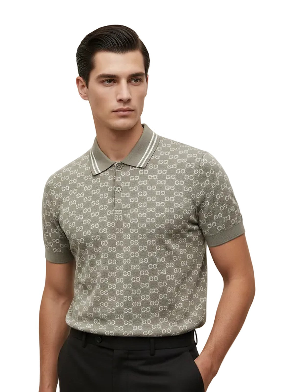 Gucci GG knit polo (beige)