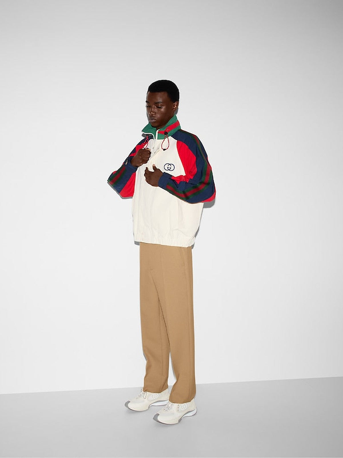 Gucci colour-block bomber jacket