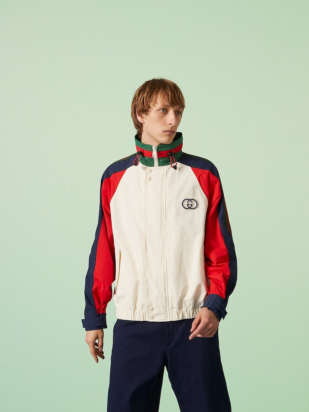 Gucci colour-block bomber jacket