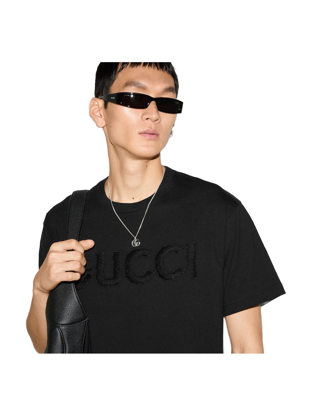 Gucci Embroidered Cotton T-shirt