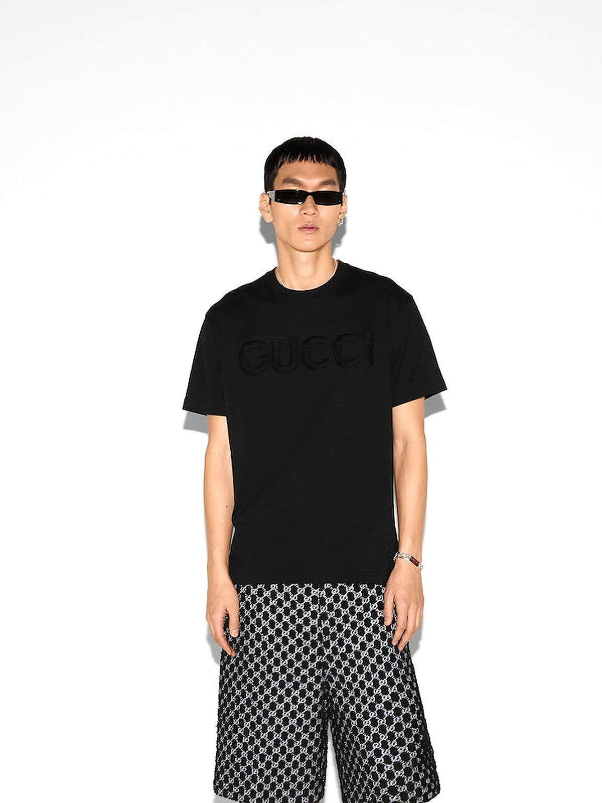 Gucci Embroidered Cotton T-shirt