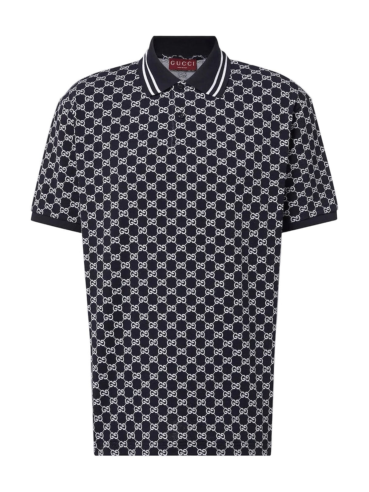 Gucci GG Piquet Jacquard Polo Shirt