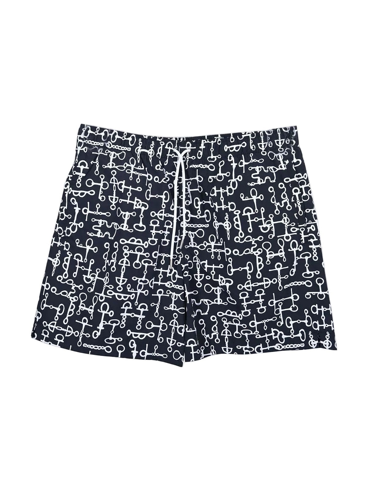 Hermès swim shorts (navy print)