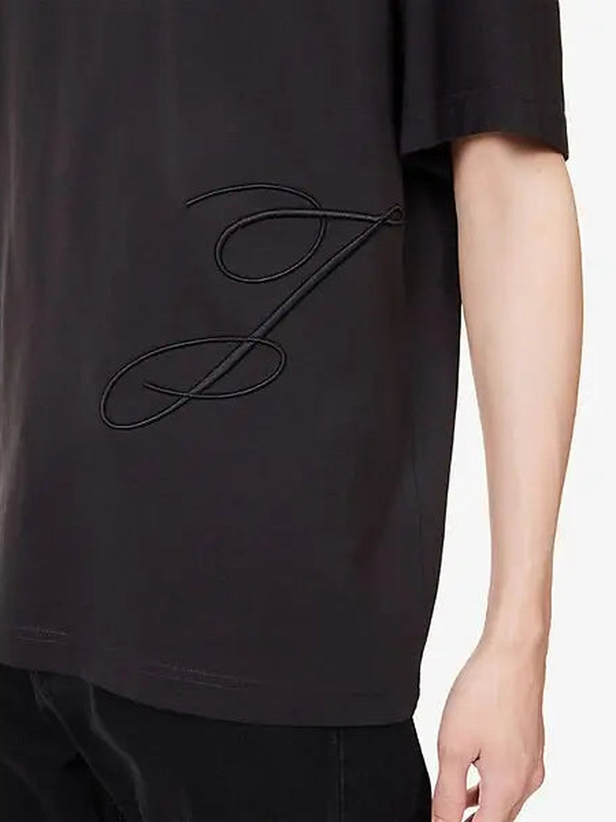 Jacquemus Cotton J T-shirt (Black)