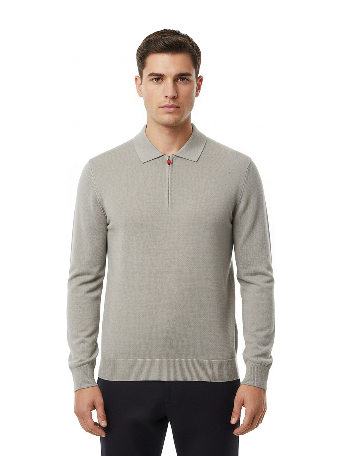 Kiton Knit Polo (Grey)