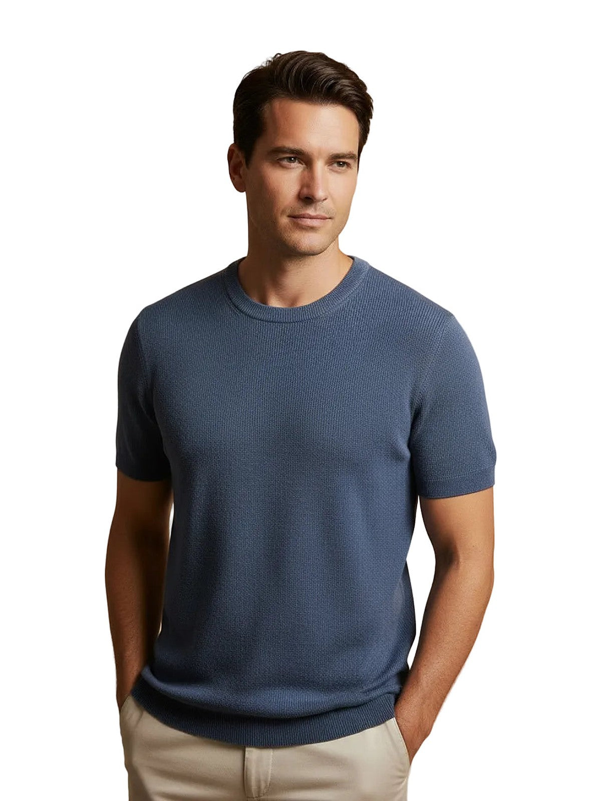 Loro Piana knit T-shirt (blue)