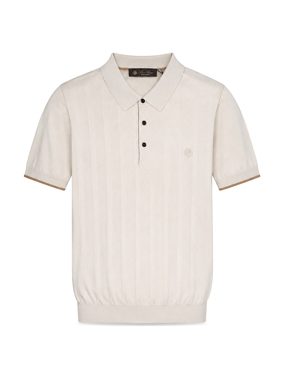 Loro Piana knit polo (cream)