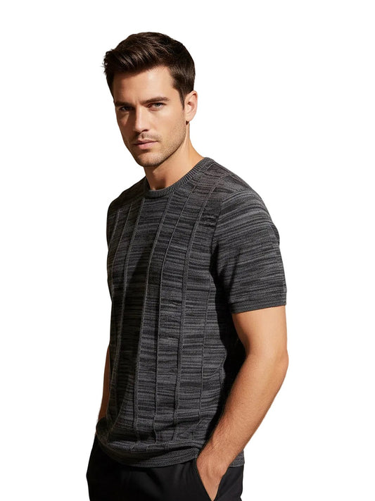 Loro Piana knit T-shirt (dark melange)