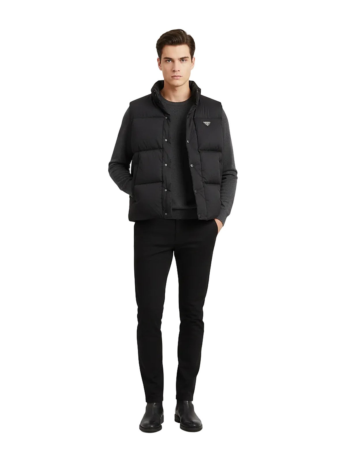Prada Puffer Vest (Black)