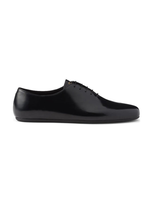 Prada Leather Oxford Shoes (Black)